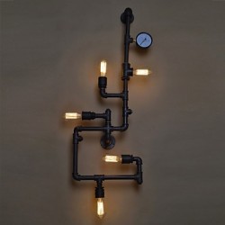 Loft Industrial Wall Lamps Antique Edison Wall lights with Bulbs E26/E27 Vintage Pipe Wall Lamp for Living Room Lighting