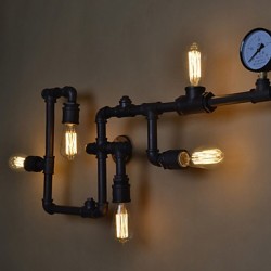 Loft Industrial Wall Lamps Antique Edison Wall lights with Bulbs E26/E27 Vintage Pipe Wall Lamp for Living Room Lighting