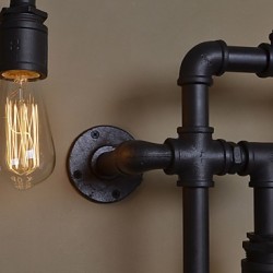 Loft Industrial Wall Lamps Antique Edison Wall lights with Bulbs E26/E27 Vintage Pipe Wall Lamp for Living Room Lighting