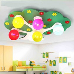 Modern/Contemporary LED Wood/Bamboo Flush Mount Living Room / Bedroom / Kids Room