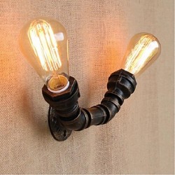 40W E27 BG806-2 Nostalgia Simple Water Pipe Decorative Small Wall Lamp Wall Light