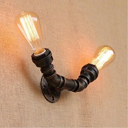 40W E27 BG806-2 Nostalgia Simple Water Pipe Decorative Small Wall Lamp Wall Light