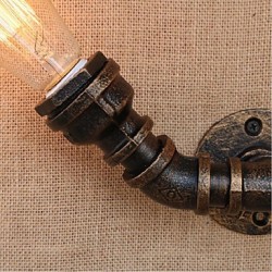 40W E27 BG806-2 Nostalgia Simple Water Pipe Decorative Small Wall Lamp Wall Light