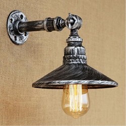 40W E27 Industrial Style Nordic Water Pipe Wall Lamp Wall Light-Silver