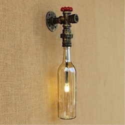 3W E27 Amber Water Wall Lamp With Switch Wall Light