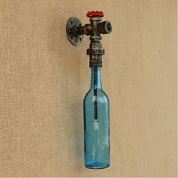 3W E27 Wall Switch With Water Pipe Bottle Wall Light