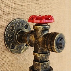 3W E27 Wall Switch With Water Pipe Bottle Wall Light