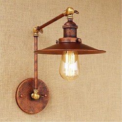 40W E27 Long-arm Half-rusty Industrial Retro Nostalgic Retractable Folding Wall Sconces Wall Light