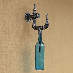 Retro Nostalgia With Personality Cafe Bar Restaurant Corridor Water Bottle Wall Lamp Switch