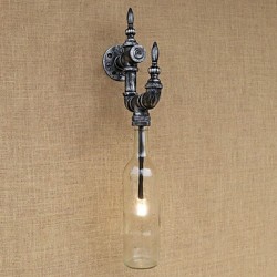 Retro Nostalgia With Personality Cafe Bar Restaurant Corridor Water Bottle Wall Lamp Switch