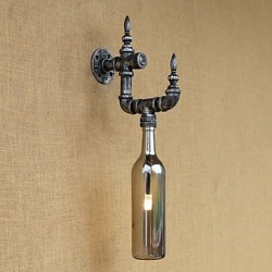 Retro Nostalgia With Personality Cafe Bar Restaurant Corridor Water Bottle Wall Lamp Switch