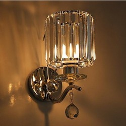 E27 Crystal Modern/Contemporary Electroplated Feature Uplight Wall Sconces Wall Light