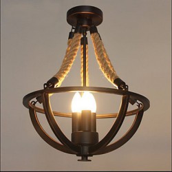 American Bedroom Ceiling Retro LED Rope Simple Aisle Lamp