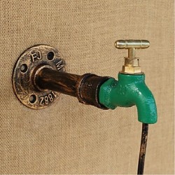 3W E27 BGB009 Edison Retro Decorative Water Pipe Wine Bottle Wall lamp Wall Light