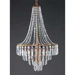 40W Modern/Contemporary / Traditional/Classic / Rustic/Lodge / Retro / Lantern / Country Crystal Antique Brass Metal ChandeliersLiving