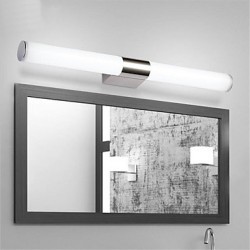 80cm High Quality 16W LED Mirror Lamp Bathroom Lights 85-265V Stainless and Acrylic Wall Lights Make-up Lighting