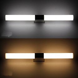 100cm High Quality 24W LED Mirror Lamp Bathroom Lights 85-265V Stainless and Acrylic Wall Lights Make-up Lighting