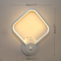 LED Simple Modern Bedroom Bedside Lamp Wall Lamp Creative Personality Stairways Aluminum Lamp