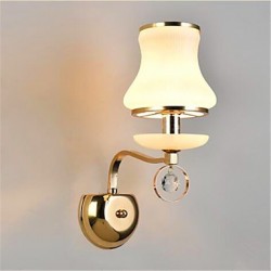 5 E14 Modern/Contemporary Electroplated Feature for Crystal LED Mini Style Eye Protection Ambient Light LED Wall Lights