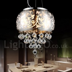 12" Wide Modern Contemporary Crystal Lighting Pendant Light