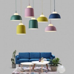 Modern Contemporary Multi Colours Macaron Steel Pendant Light