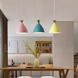 11" Wide Multi Colours Macaron Modern Contemporary Lighting Pendant Light