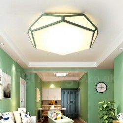 17" Wide Modern Contemporary Multi Colours Macaron Lighting Ceiling Light