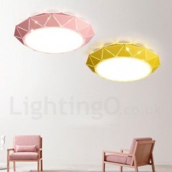 19" Wide Multi Colours Macaron Modern Contemporary Steel Lighting Ceiling Light