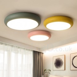 14" Wide Macaron Multicolor Modern Contemporary Lighting Children's Room Ceiling Light