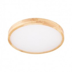 Ultra-thin Round Wood Ceiling Lamp Solid Wood Acrylic LED Ceiling Lamp Nordic Aisle Lights