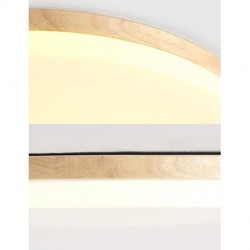 Ultra-thin LED Nordic Round Simple Modern Solid Wood Ceiling Light