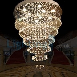 Modern Classic Downlight Electroplated Chandelier Crystal Rain Drop Light