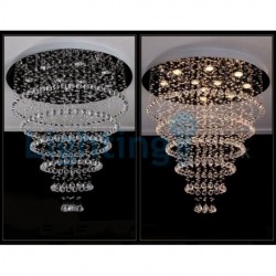 Modern Classic Downlight Electroplated Chandelier Crystal Rain Drop Light