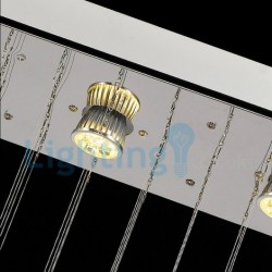 6 Light Sweetheart Modern Classic Downlight Electroplated Chandelier Crystal Rain Drop Light