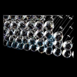 4 Light Modern Classic Downlight Electroplated Chandelier Crystal Rain Drop Light