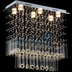 Modern Classic Downlight Electroplated Chandelier Crystal Rain Drop Light