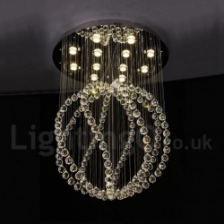 Ball Modern Classic Downlight Electroplated Chandelier Crystal Rain Drop Light