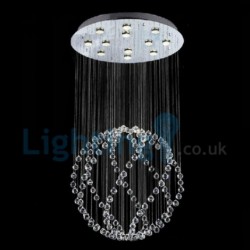 Ball Modern Classic Downlight Electroplated Chandelier Crystal Rain Drop Light