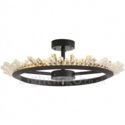 Modern Contemporary Crystal Ceiling Light Entrance