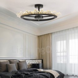 Modern Contemporary Crystal Ceiling Light Entrance