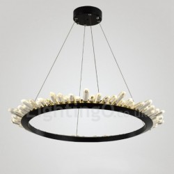 Modern Ring Shape Crystal Pendant Lights