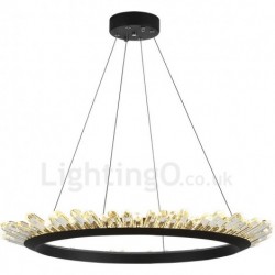 Modern Ring Shape Crystal Pendant Lights