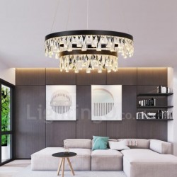 Modern Circle Design Crystal Pendant Lights