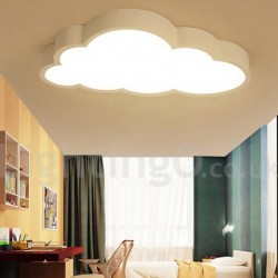 Ultra-Thin Kids Room Clouds Dimmable LED Modern Contemporary Nordic Style Flush Mount Ceiling Lights with Acrylic Shade for with Remote Control - Also Can Be Used As Wall Light