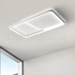 Modern Minimalist Ultra-thin 5cm Aluminum Rectangle Flush Mount Ceiling Lights