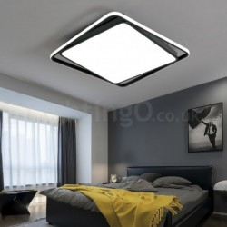 Modern Exquisite Black White Square Flush Mount Ceiling lamp Room