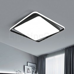 Modern Exquisite Black White Square Flush Mount Ceiling lamp Room