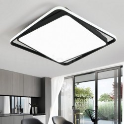 Modern Exquisite Black White Square Flush Mount Ceiling lamp Room