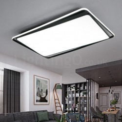 Modern Fashion Black White Rectangle Flush Mount Ceiling lamp Room