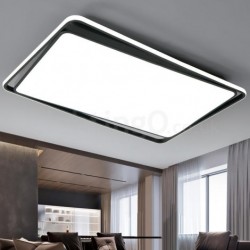 Modern Fashion Black White Rectangle Flush Mount Ceiling lamp Room